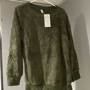 Sherpa Green Hoodie